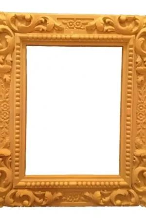 Lujoso MARCO RECTANGULAR FLORES