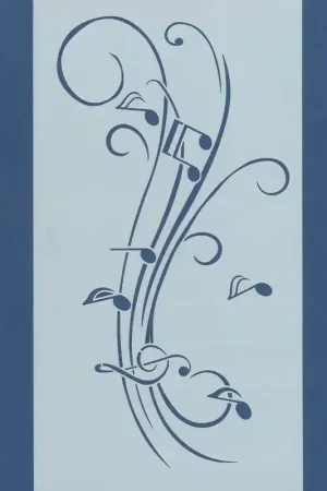 PLANTILLA SILU 1084 NOTAS MUSICALES Máxima Calidad