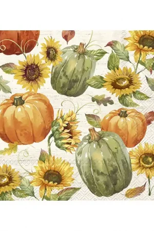 PAQUETE 20 SERVILLETAS PARA DECOUPAGE CALABAZAS Oferta Limitada