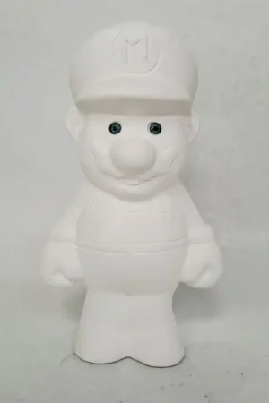 FIGURA INFANTIL DE ESCAYOLA MARIO BROS Hecho A Mano