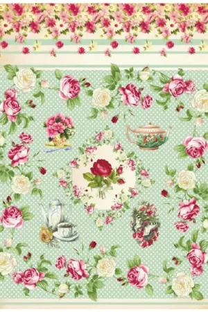 Mejor Precio PAPEL DE ARROZ CADENCE ROSAS Y TETERAS 30x41 CM