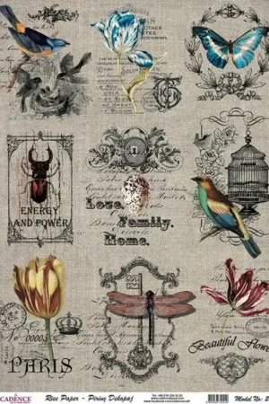 PAPEL DE ARROZ CADENCE LOVE, FAMILY, HOME 30x41 CM Última Oportunidad