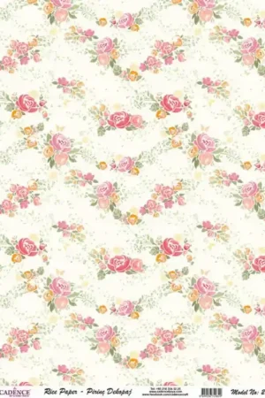 Precio De Fábrica PAPEL DE ARROZ CADENCE GUIRNALDAS DE FLORES 30x41 CM