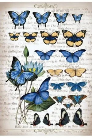 PAPEL DE ARROZ CADENCE MARIPOSAS 30x41 CM Oferta Flash