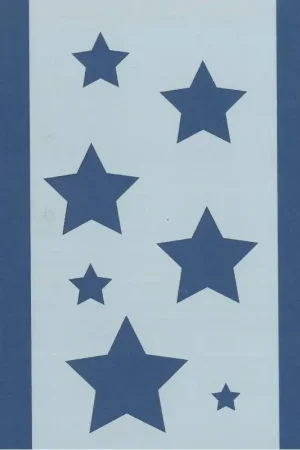 PLANTILLA SILU 1098 ESTRELLAS VARIOS TAMAÑOS Artesanal