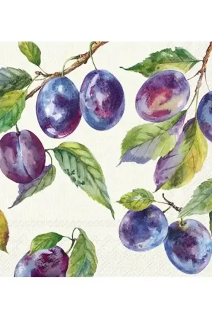 PAQUETE 20 SERVILLETAS BONITAS CIRUELAS Precio Rebajado