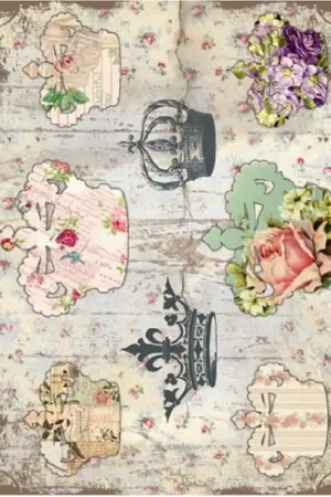 PAPEL DE ARROZ CADENCE CORONAS 30x41 CM Edición Limitada