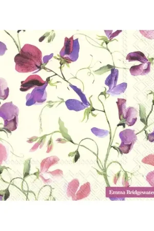 Compra Hoy PAQUETE 20 SERVILLETAS ELEGANTES SWEET PEA