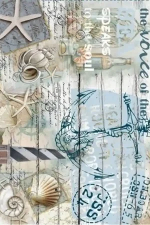 Ordena Ya PAPEL DE ARROZ CADENCE MOTIVOS MARINOS 30x41 CM