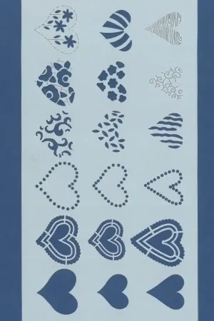 PLANTILLA SILU 1123 CORAZONES Oferta De Temporada