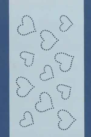 PLANTILLA SILU 1124 SILUETAS DE CORAZONES Máxima Calidad