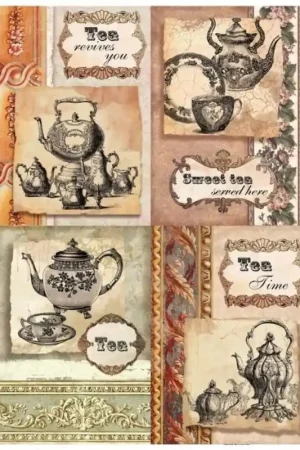 PAPEL DE ARROZ CADENCE SWEET TEA 30x41 CM Artesanal