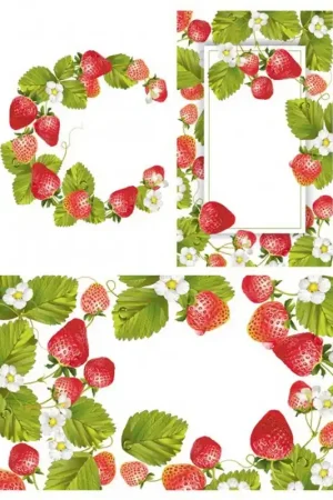 Novedad PAPEL DE ARROZ CADENCE FRESAS 30x41 CM