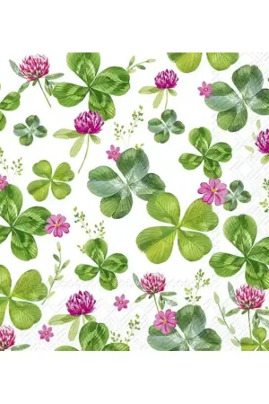 PAQUETE 20 SERVILLETAS DE PAPEL FOUR LEAF CLOVER Oferta
