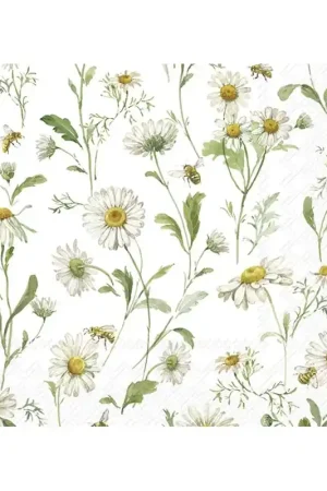 Gran Oferta PAQUETE 20 SERVILLETAS DECORADAS MARGARITAS