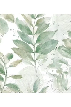 5 SERVILLETAS DE DISEÑO PARA DECOUPAGE SOFT PETAL LEAVES Artesanal