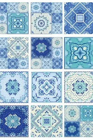 PAPEL DE ARROZ CADENCE MANDALA AZUL 30x41 CM Rebajas