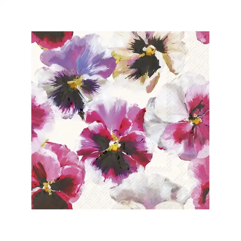PAQUETE 20 SERVILLETAS DE DISEÑO PARA DECOUPAGE VIOLA Garantía De Devolución De Dinero