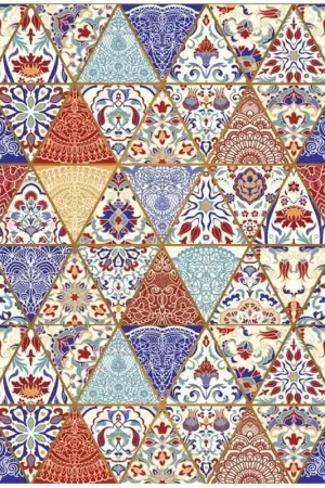 PAPEL DE ARROZ CADENCE MANDALA TRIANGULOS 30x41 CM Stock Limitado