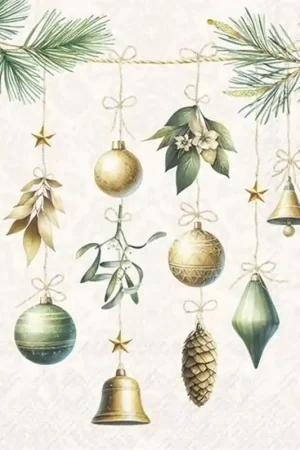 5 PRECIOSAS SERVILLETAS CHRISTMAS DECORATIONS Oferta Flash