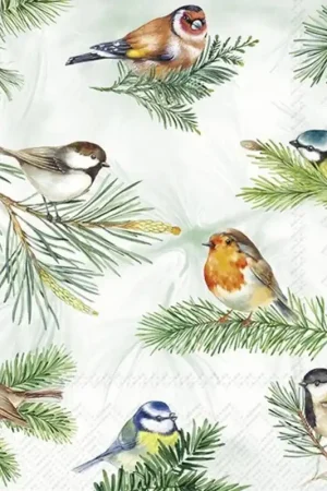Liquidación PAQUETE 20 SERVILLETAS PARA DECOUPAGE CHARMING BIRDS