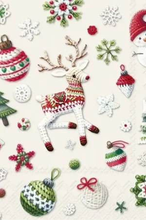 PAQUETE 20 SERVILLETAS BONITAS CHRISTMAS MANDCRAFTS Precio Bajo