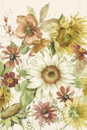 Oferta De Temporada PAQUETE 20 SERVILLETAS DECORATIVAS LATE SUMMER FLOWERS