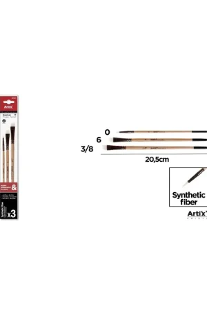 PINCEL PLANO/REDONDO PROFESIONAL 3 Uds. No Te Lo Pierdas
