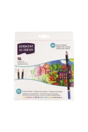 Tendencia CAJA 24 COLORES DERWENT ACADEMY