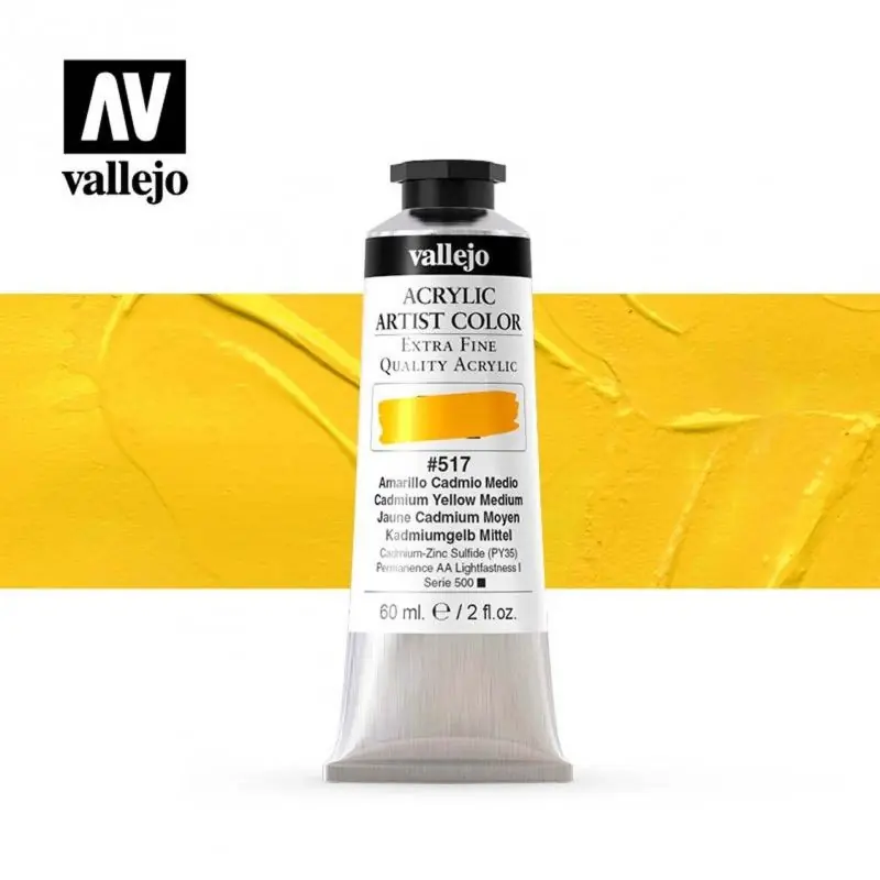 Disponible Ahora ARTIST COLOR 517 AMARILLO CADMIO MEDIO 60 ML