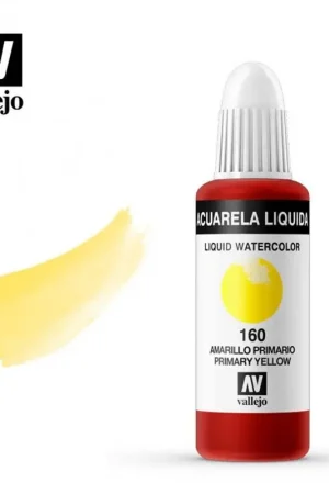 Envío Internacional ACUARELA LIQUIDA AMARILLO PRIMARIO VALLEJO 32 ML