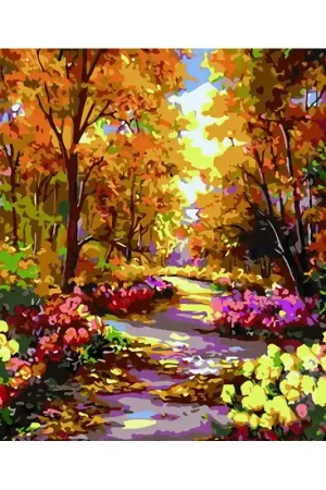 Súper Precio PINTAR POR NUMEROS - PAISAJE PRIMAVERA FLORAL