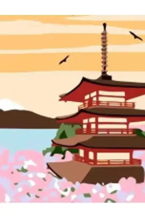 COLOREAR NUMEROS - TEMPLO JAPONÉS Descuento