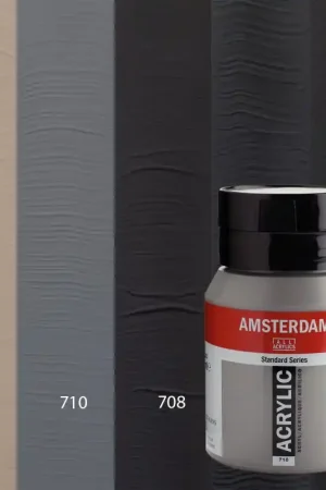 PINTURA ACRILICA AMSTERDAM GRISES Y NEGROS 500ML Envío Internacional