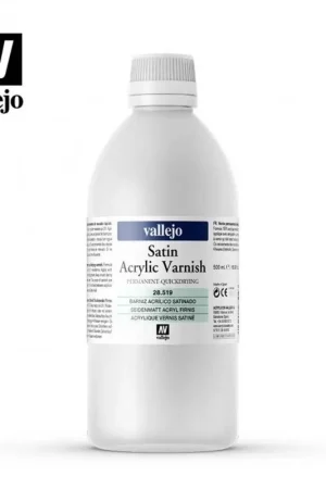 Stock Limitado BARNIZ ACRILICO SATINADO PERMANENTE 500 ML VALLEJO