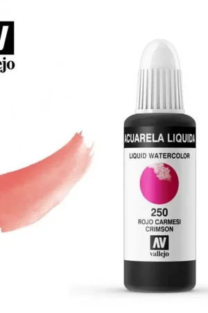 Compra Ahora ACUARELA LIQUIDA ROJO CARMESÍ VALLEJO 32 ML