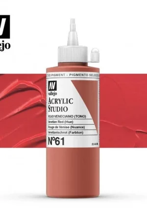 Hecho A Mano VALLEJO STUDIO ROJO VENECIANO 200 ML