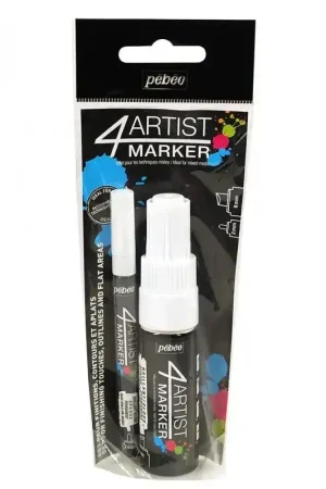 SET DUO BLANCO 4 ARTIST MARKER 2mm y 8mm Moderno