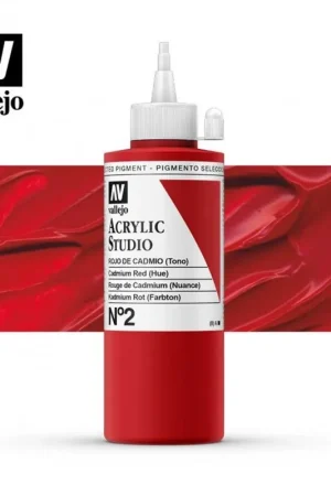 Hecho A Mano VALLEJO STUDIO ROJO CADMIO 200 ML