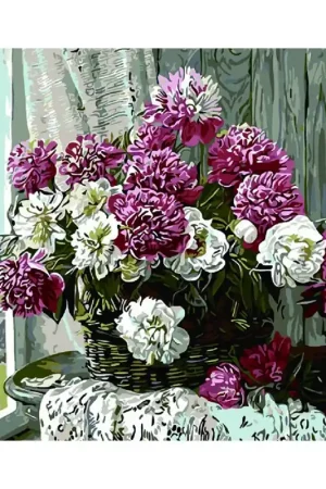 PINTANDO CON NUMEROS - FLORES EN LA VENTANA Disponible Ahora