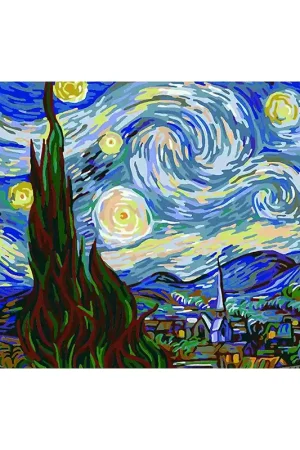 Gran Oferta PINTAR POR NUMEROS -  NOCHE ESTRELLADA