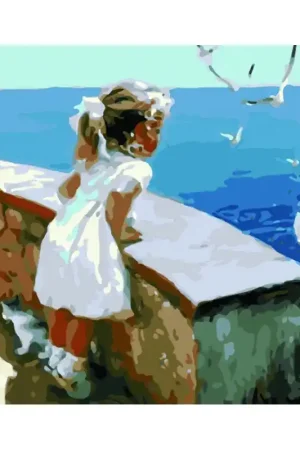 Barato COLOREAR NUMEROS - NIÑA MIRANDO AL MAR