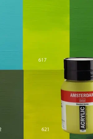 PINTURA ACRILICA AMSTERDAM VERDES 500ML Exclusivo