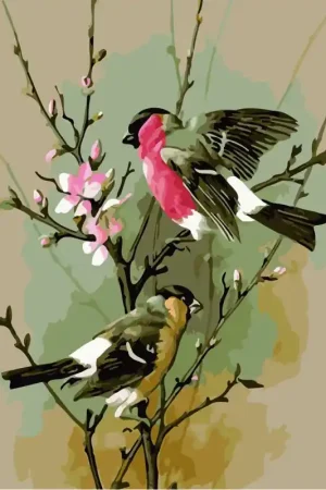 Más Vendido PINTAR CON NUMEROS - PAJAROS EN RAMA
