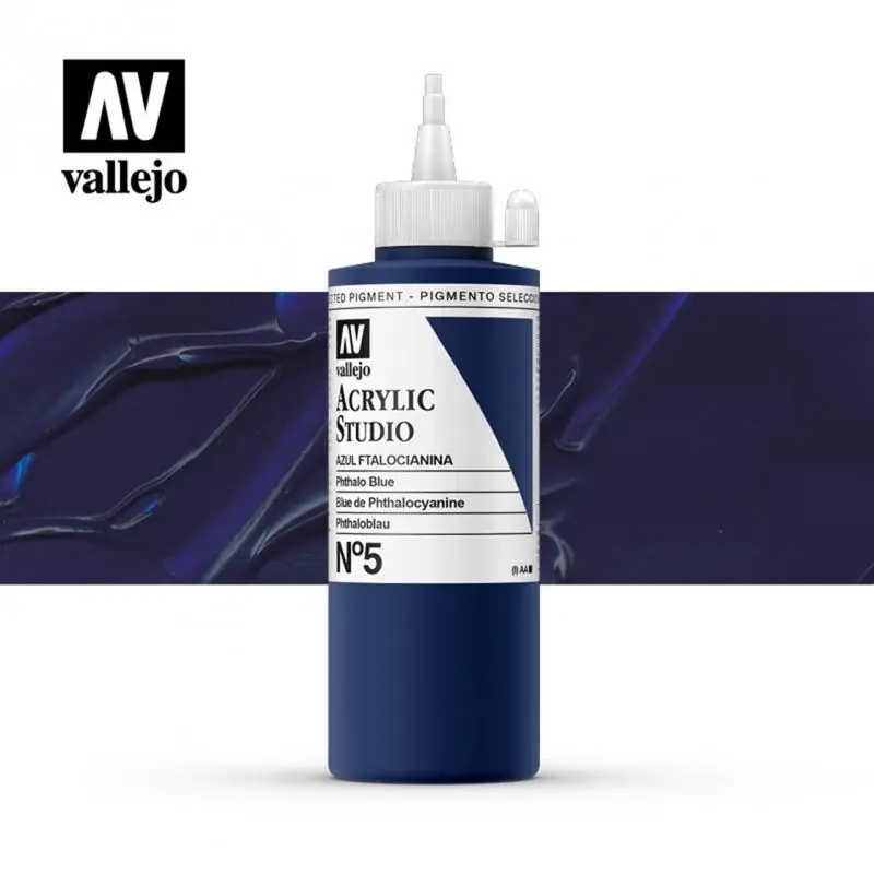 Favorito De Clientes VALLEJO STUDIO AZUL FTALOCIANINA 200 ML