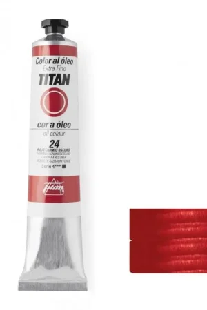 ROJO CADMIO OSCURO SERIE 4 Nº 24 60 ML OLEO EXTRAFINO TITAN Oferta Flash