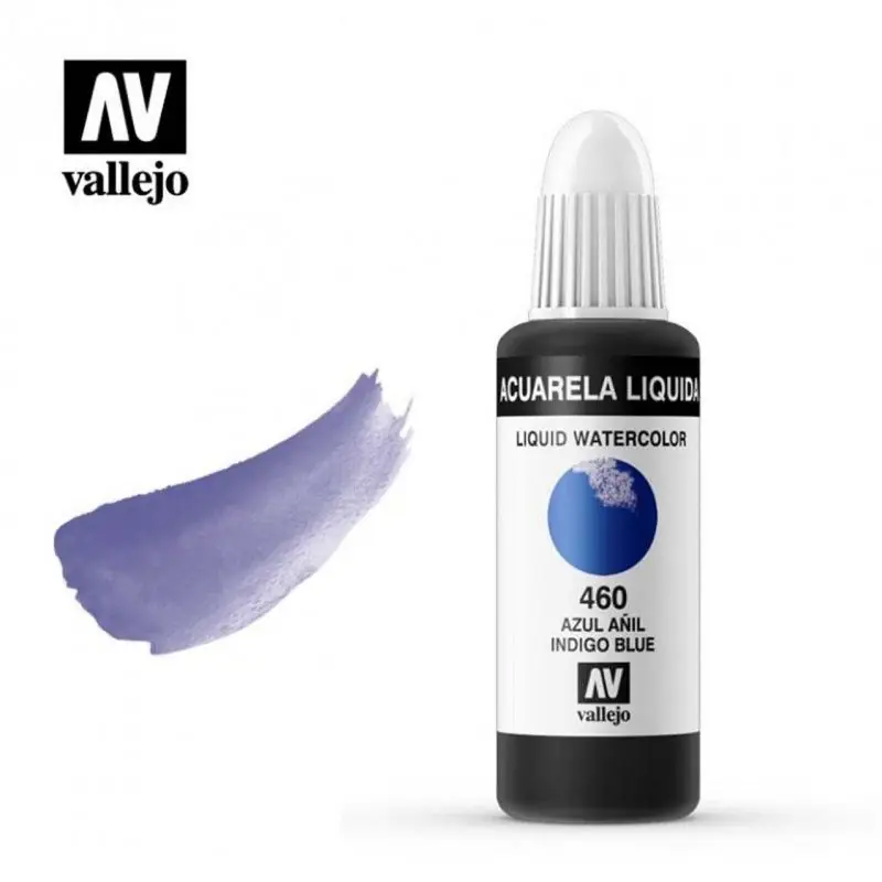 Exclusivo ACUARELA LIQUIDA AZUL AÑIL VALLEJO 32 ML