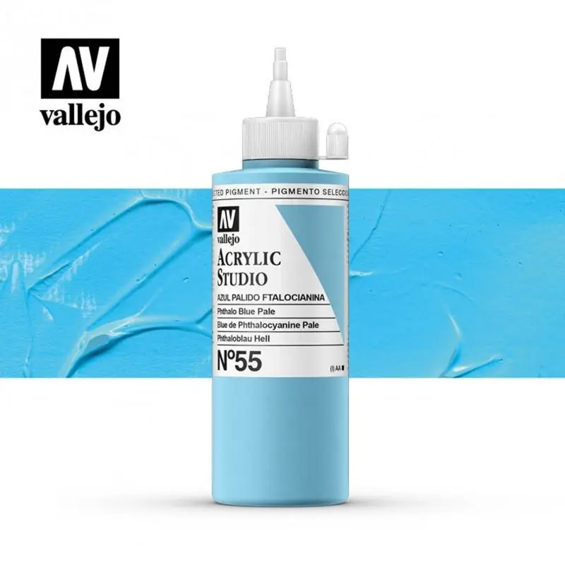 Pago Seguro VALLEJO STUDIO AZUL PALIDO FTALOCIANINA 200 ML