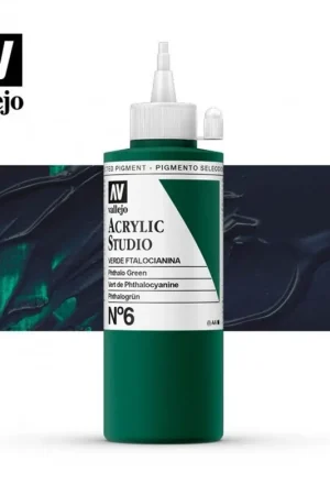 VALLEJO STUDIO VERDE FTALOCIANINA 200 ML Lujoso