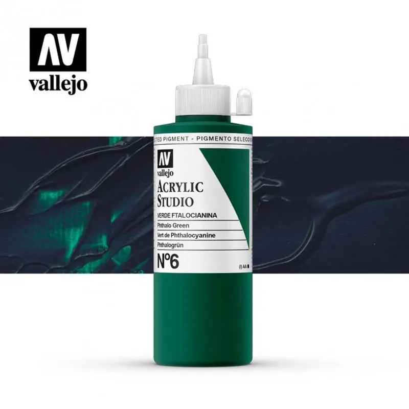 VALLEJO STUDIO VERDE FTALOCIANINA 200 ML Lujoso